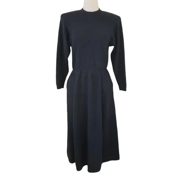 St. John | Dresses | Vtg St John Blouson Sweater Knit Dress Sz 4 | Poshmark